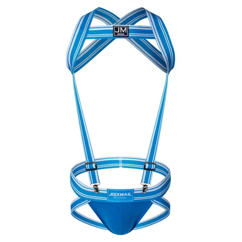 Body Harness Adjustable Elastic Band Detachable Split-type Cotton Men's Sexy Jockstrap Underwear Bodysuit Suspender Jumpsuits