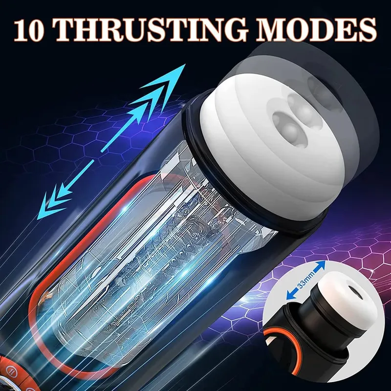 6 in1 Automatic Telescopic Sucking Vibration Masturbators For Men Pussy Vaginas For Men Real Blowjob Sex Toys For Men