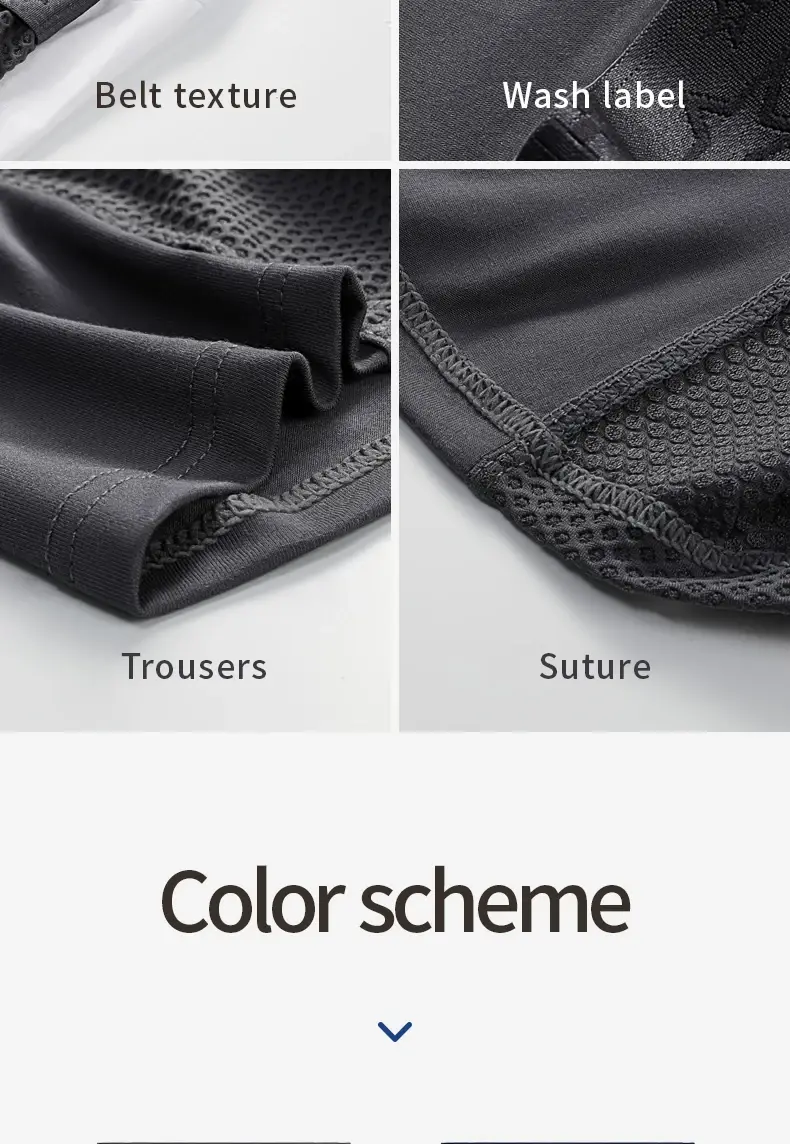 Extended sports underwear, men's boxer shorts, Modal anti-leg abrasion running, large size breathable training quadrangle shorts