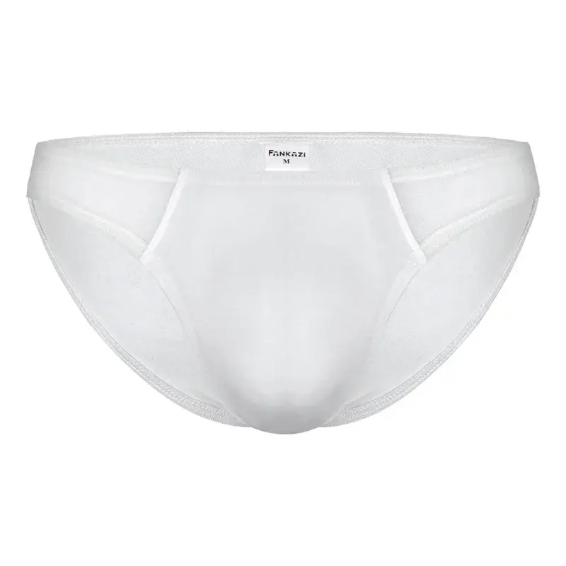 Men's Mesh Briefs Transparent Low Waist Underwear Ultra-thin Breathable Panties
