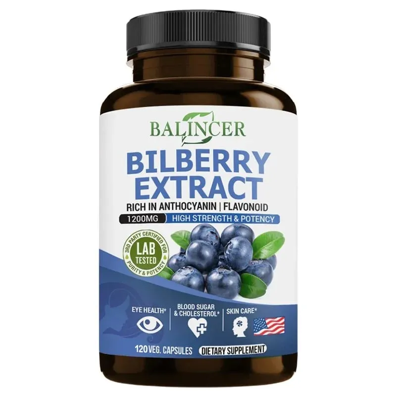 Bilberry Extract Supplements - Mayaman sa Antioxidants Itaguyod ang Kalusugan ng Paningin at Protektahan ang Mga Mata Itaguyod ang Kalusugan ng Utak