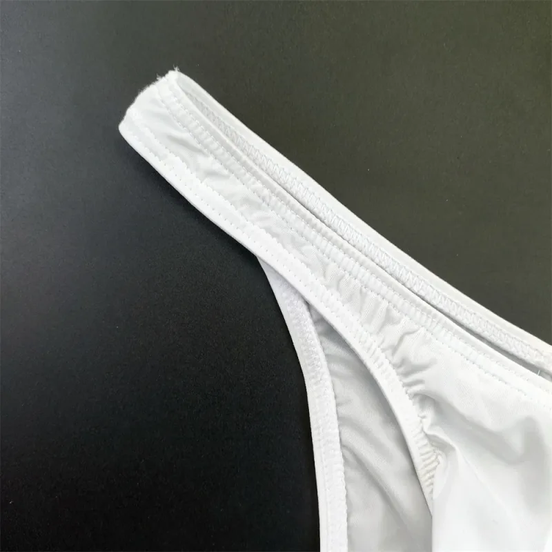 5Pcs New Youth Men's Ice Silk Brief U Pouch Underwear Low Waist Ultra Thin Transparent Underpants Sexy Plus Size Male Panties