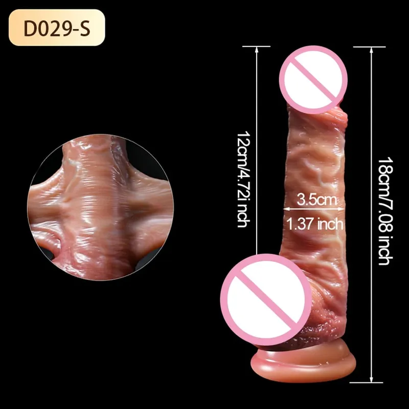 Strapon Big Penis Realistic Dildos Skin Sliding Foreskin Testicles Dildo Anal Vaginal Dick Plug Adult Sex Toys for Women