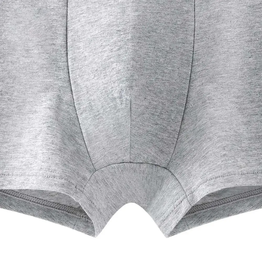 4/8Pcs Men's Panties Cotton Breathable Men's Clothing Letter Waistband Man Underwear Solid Color Plus Size Boxers Man