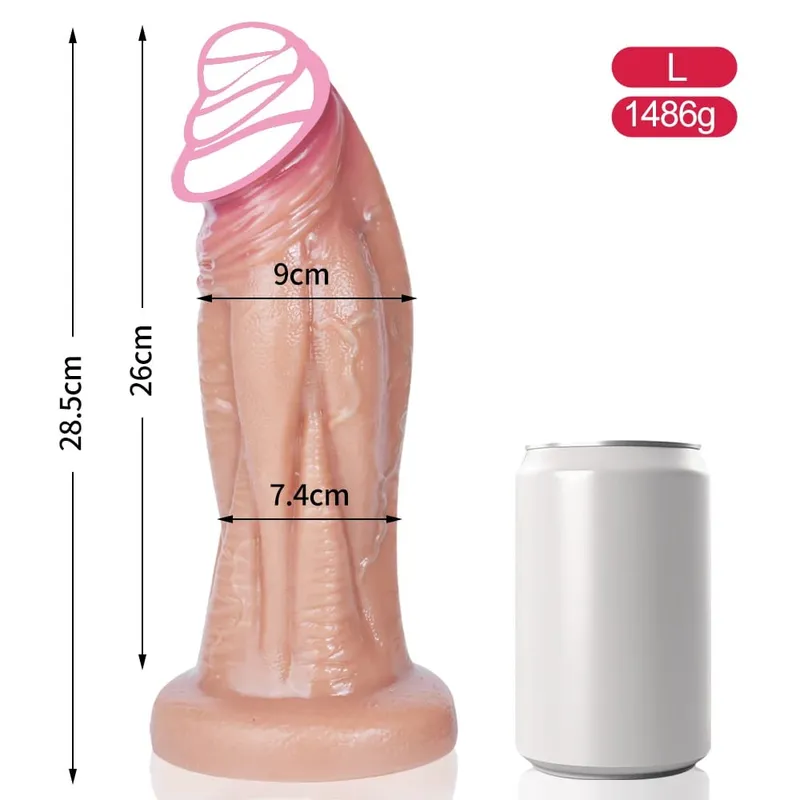 Big Soft Dildo Super Soft Silicone Large Penis with Suction Cup Flexible G-spot sex toys For Women men Lesbian