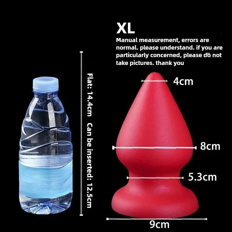 Huge Anal Plug Liquid Silicone Soft Conical Butt Plug Big Anal Dildos for Women Men G-spot /prostate Massage 18+ Sex Toys