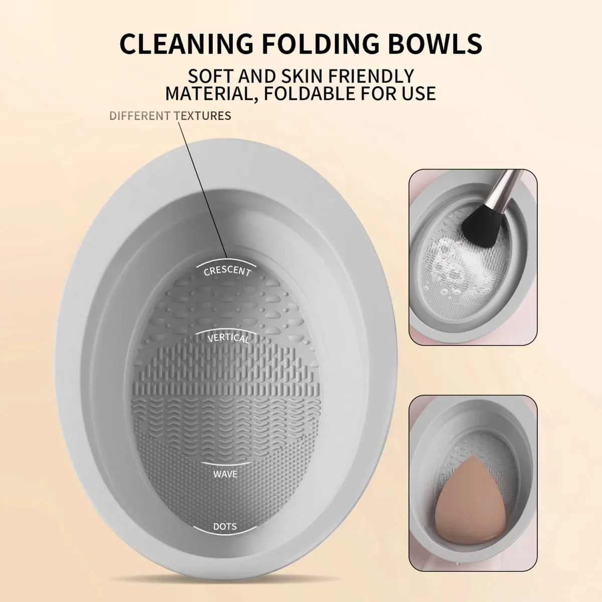 33 Buah Kit Alat Rias 20 Kuas Rias dengan Mangkuk Pembersih Puff Bedak Set Rias Mata Wajah Penuh Penjepit Bulu Mata