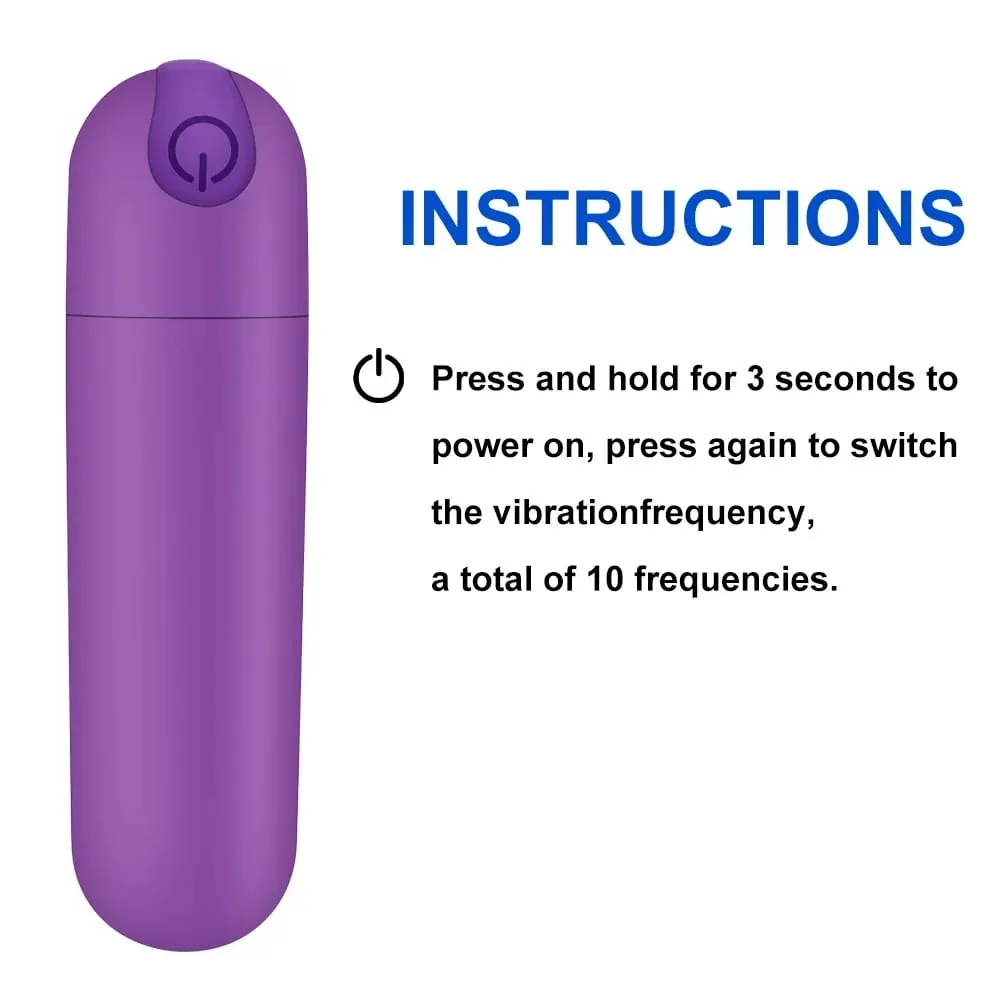 Powerful 10Speeds Mini Bullet Vibrator Clitoris Stimulator G Spot Vagina Massage Adult Sex Toys for Women Gay Female Masturbator