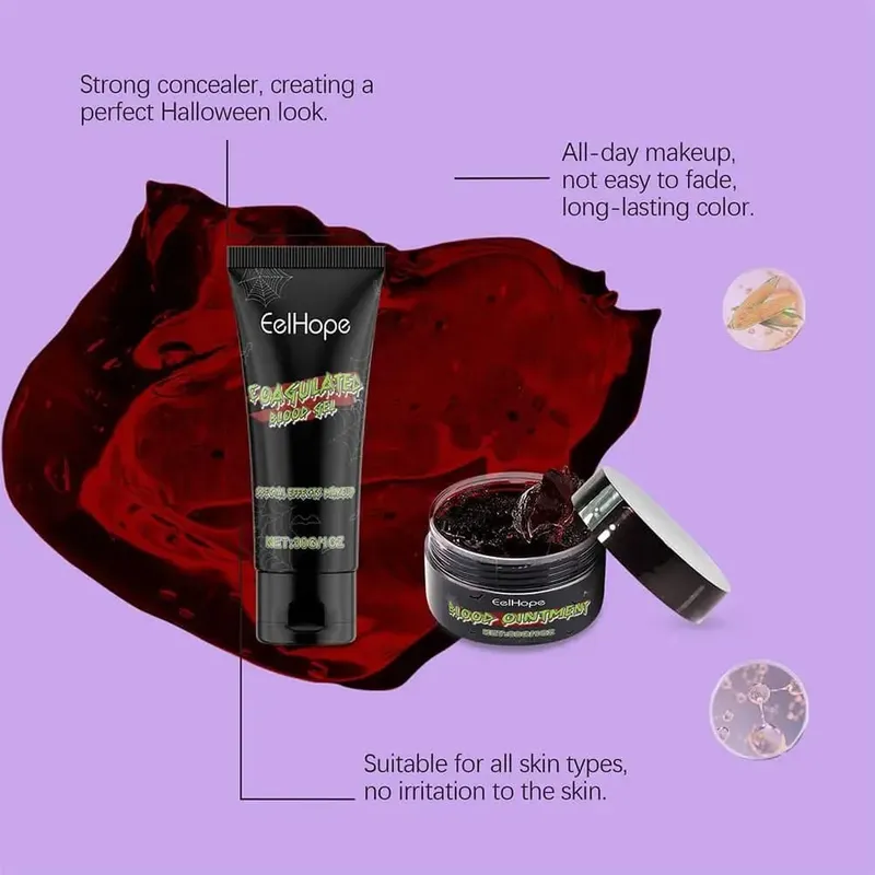 Halloween cosplay makeup bruise wound imitation set High Concealer Face Paint for Halloween Goth Makeup
