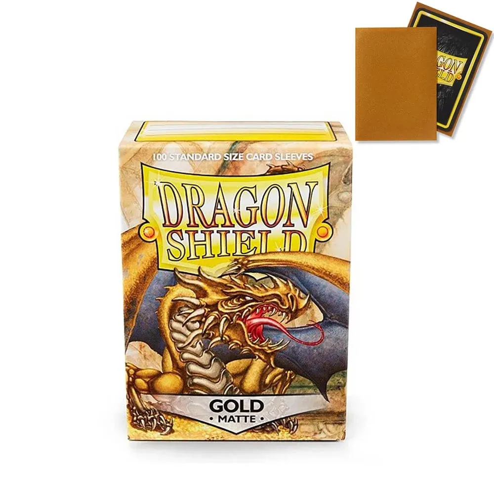 100 PCS/BOX 66x91mm Τυπικό μέγεθος Ματ μανίκια κάρτας Demark Dragon Shield για μανίκια επιτραπέζιων καρτών παιχνιδιών MTG/PKM/YGO/TCG