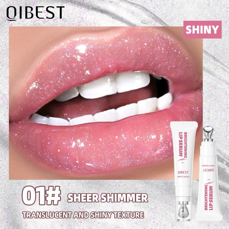 Mirror Pearl Lipgloss לאורך זמן שפתון לחות ברק Glitter Lip Glaze Non Stick Cup Jelly Pout גוון שפתיים איפור