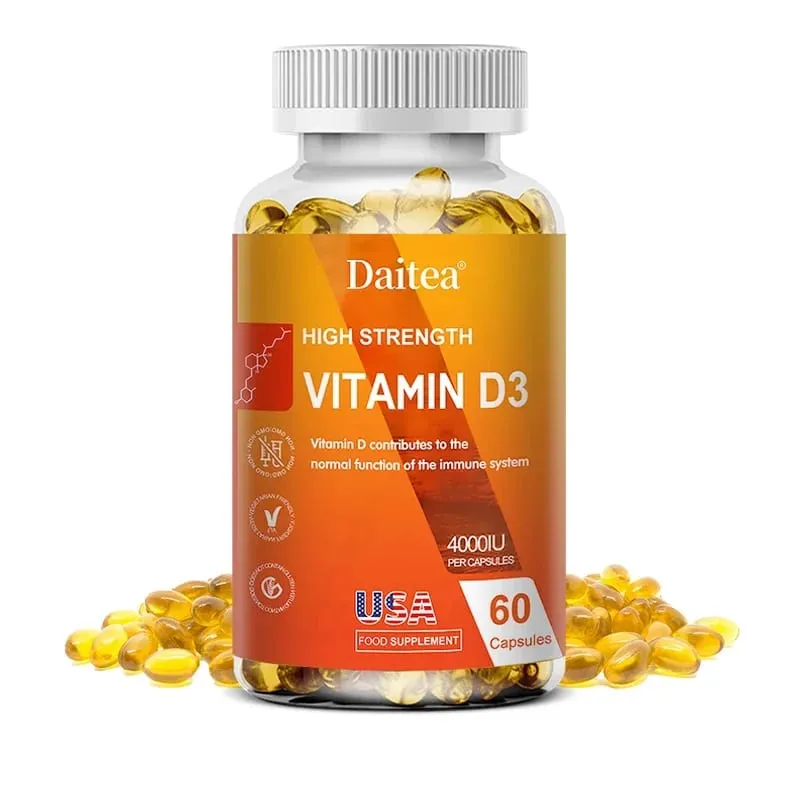 Bitamina D3 Capsules 4000IU Nagbibigay ng Immune Bone Support Nagsusulong ng Calcium Absorption Itinataguyod ang Kalusugan ng Muscle Nervous System — image 10