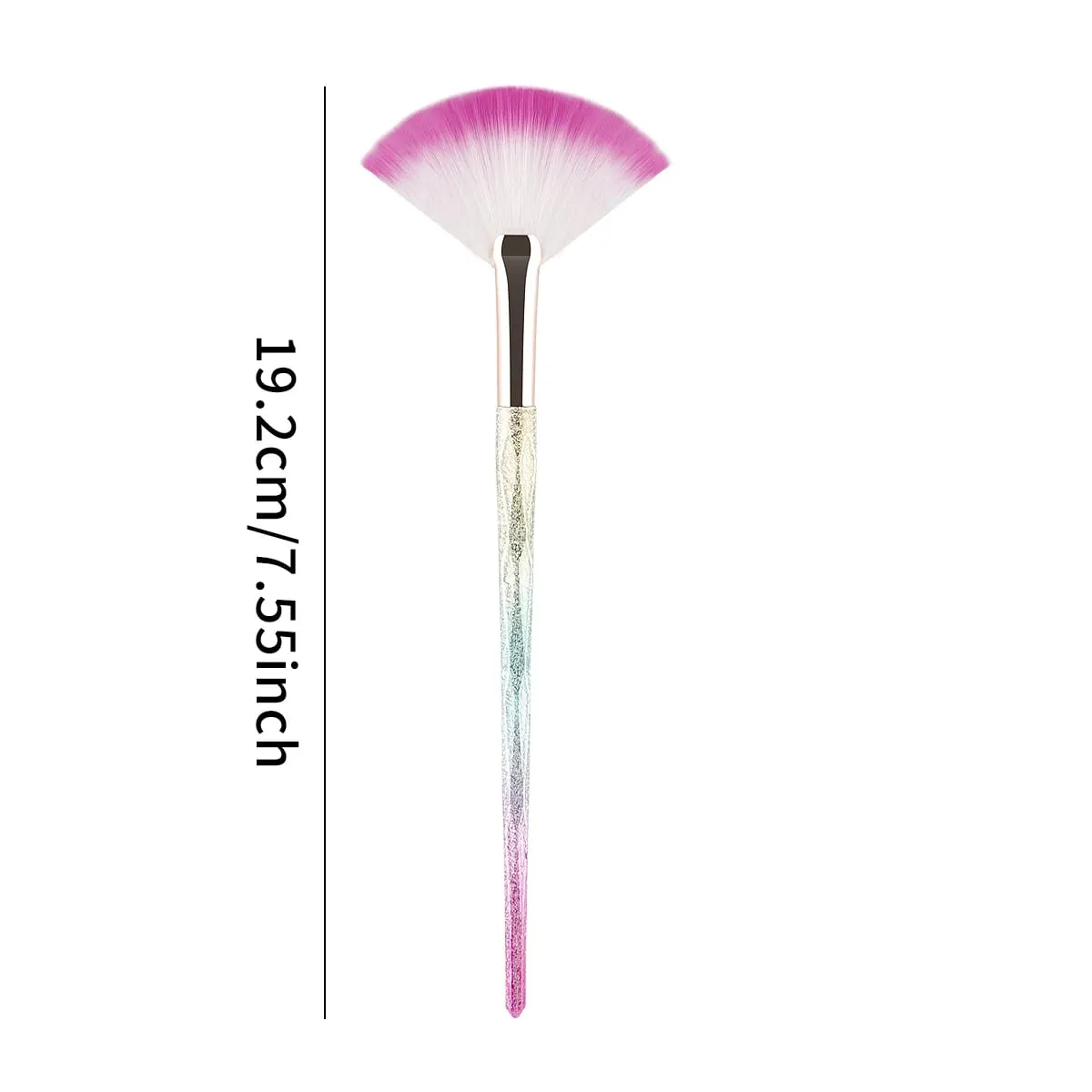 1pcs Bagong Praktikal na Facial Brushes Fan Makeup Brushes Soft Portable Mask Brushes Mga Kosmetikong Tool para sa Babaeng Babae Nail Charm Beaut