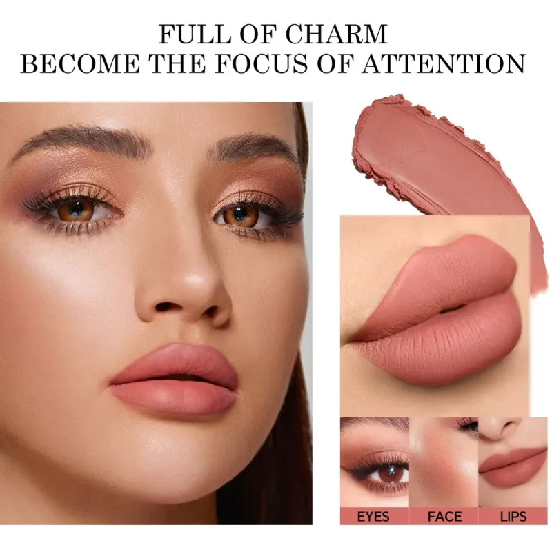 Non Stick Cup Cream Lipstick Langdurige lipgloss Matte lipgloss Waterdicht en gemakkelijk aan te brengen make-up