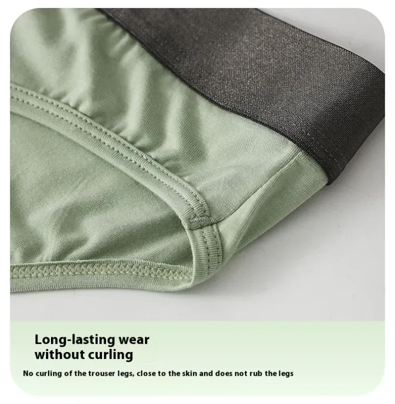 Men's Modal Briefs, Dual Separate Pouch Design, Ultra Thin Breathable High Stretch Underwear, Daily Comfort Wear