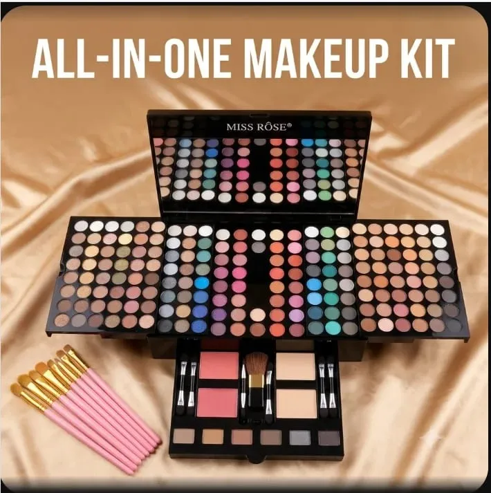 All-in-One Παλέτα Μακιγιάζ Pigmented Matte Shimmer Eyeshadow Blush Contour Kit Πλήρες σετ καλλυντικών για αρχάριους και καλλιτέχνες μακιγιάζ