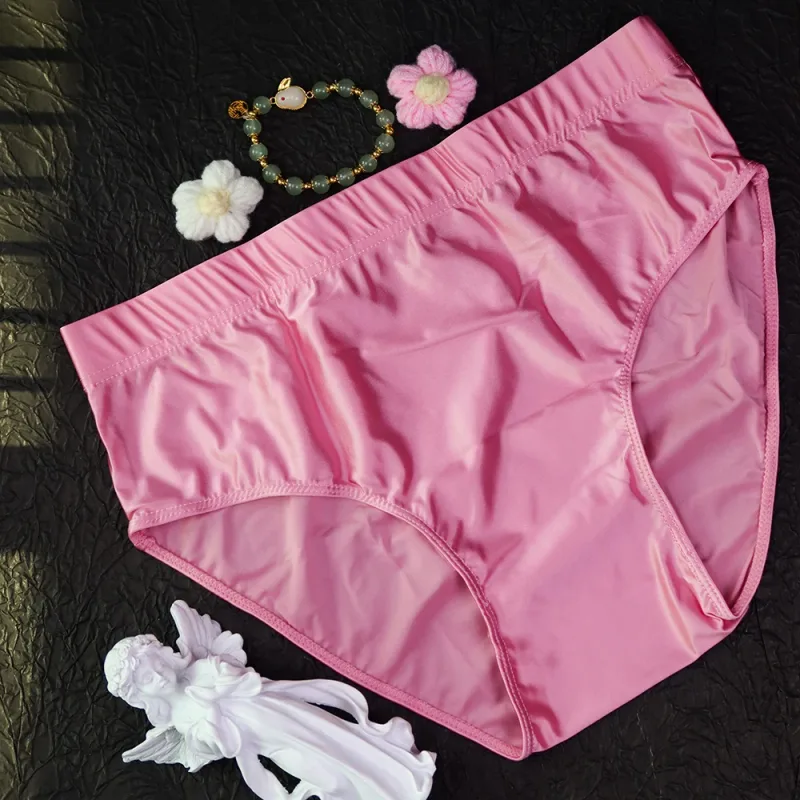 new Mens Briefs Underwear Satin-like Breathable Low-Rise Underpants Male Panties Men's glossy underwear