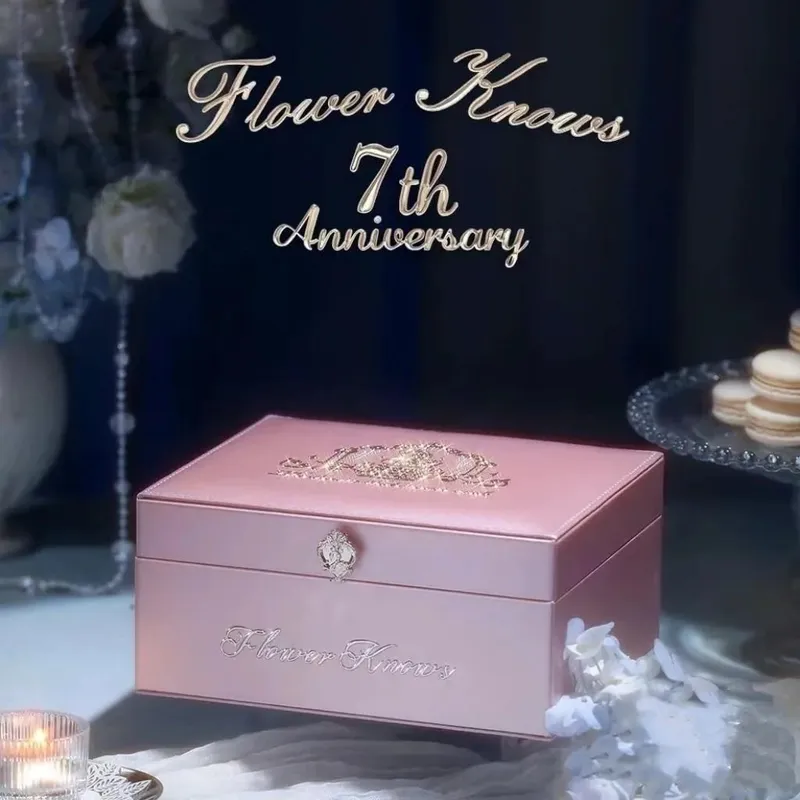 Flower Knows Cosmetics Storage Box Limited Edition Strawberry Rococo Violet Jewelry Empty Box