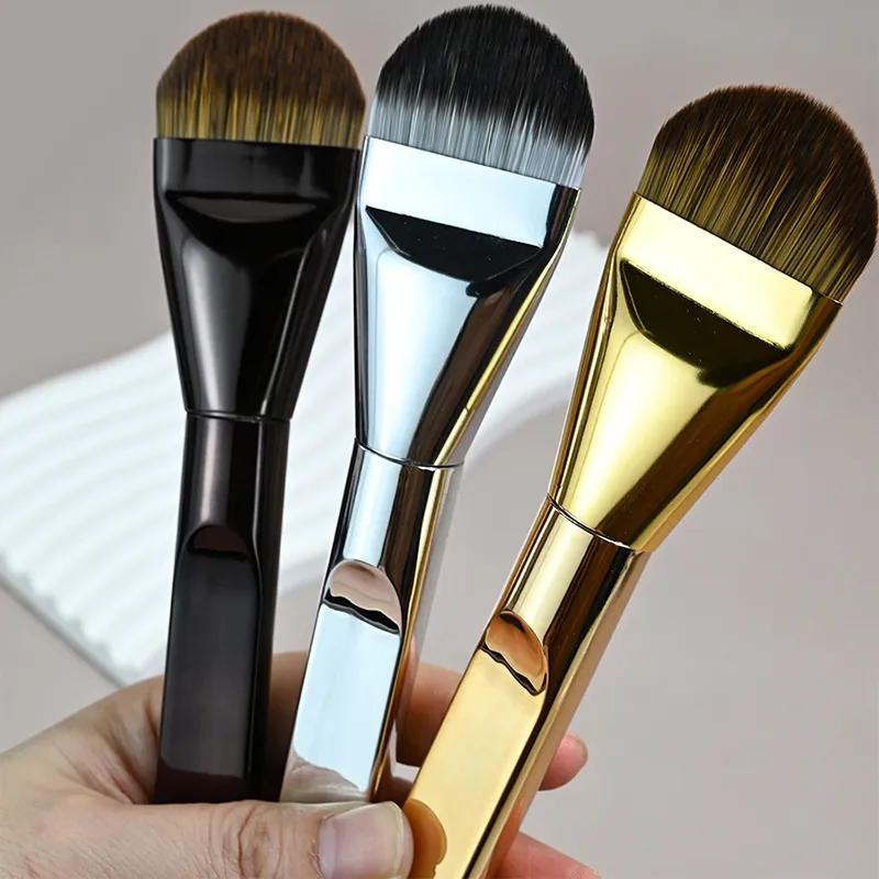 1 Buah Kuas Foundation Ultra Tipis Berbentuk Lidah Concealer Mulus Kepala Datar Alat Kecantikan Rambut Lembut Kuas Makeup Kuas Masker