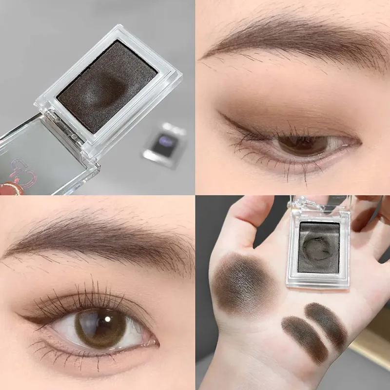 Dark Red Brown Monochrome Eyeshadow Cream Mashed Potato Natural Smudge-Resistant Non-Drying Matte Eye Shadow Waterproof Eyeliner