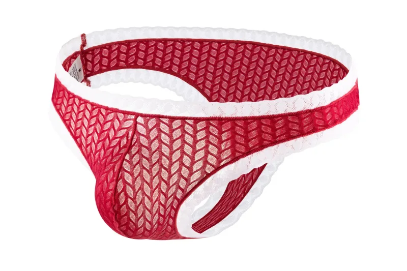 Men's Lace Briefs Wheat Ear Trim Sexy High Elastic Soft Breathable Quick Dry Comfort Stylish Underwear Daily Nightclub Wear