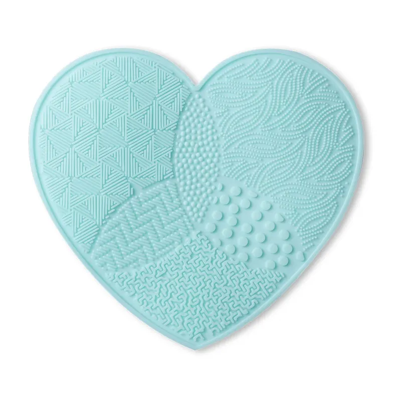Scrubbing Pad Makeup Brushes Naglilinis ng Silicone Gamit ang Suction Cup Love Cleaner Paghuhugas ng Cosmetic Brush Tool para sa Kagandahan