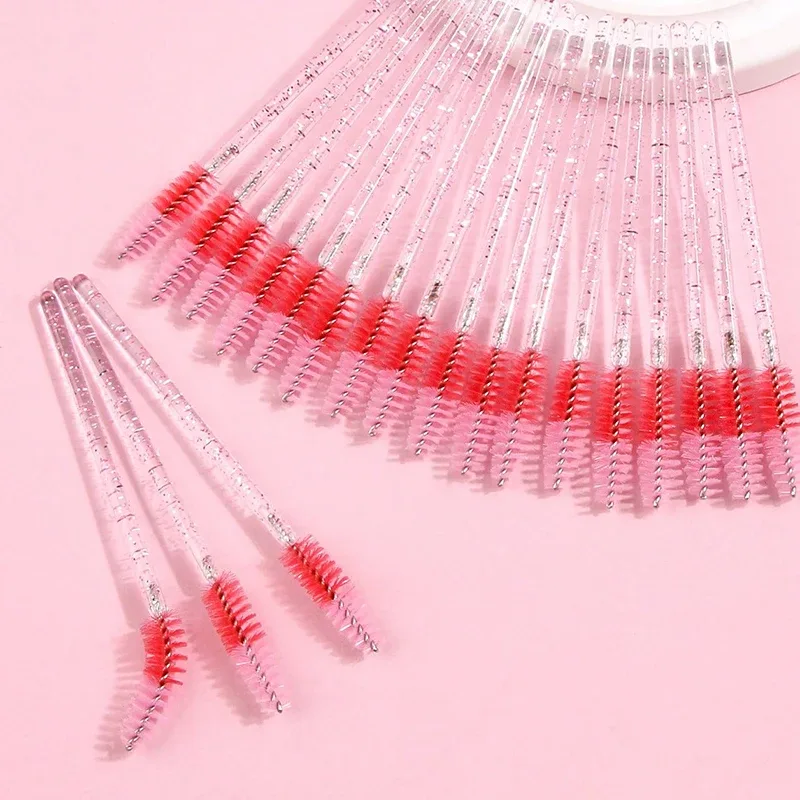 50/100/150 Stuks Wimper Borstels Concealer Lash Brush Spoolies Mascara Wands Applicator Voor Wimperverlenging Make-Up Set laukiss