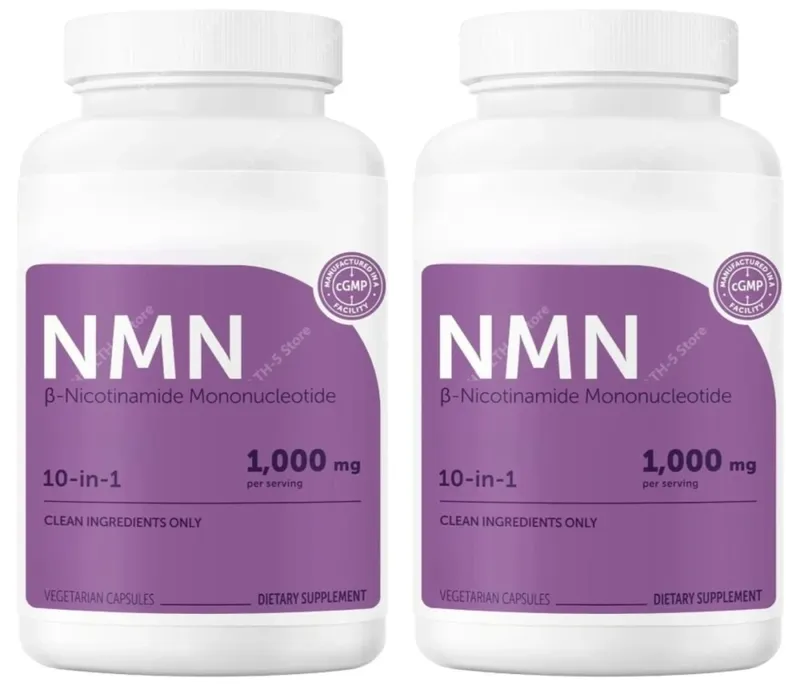 NMN Complex 1000mg ανά μερίδα 10-σε-1 NAD+ Precursor with Resveratrol CoQ10 120 Vegetarian Capsules Daily Support