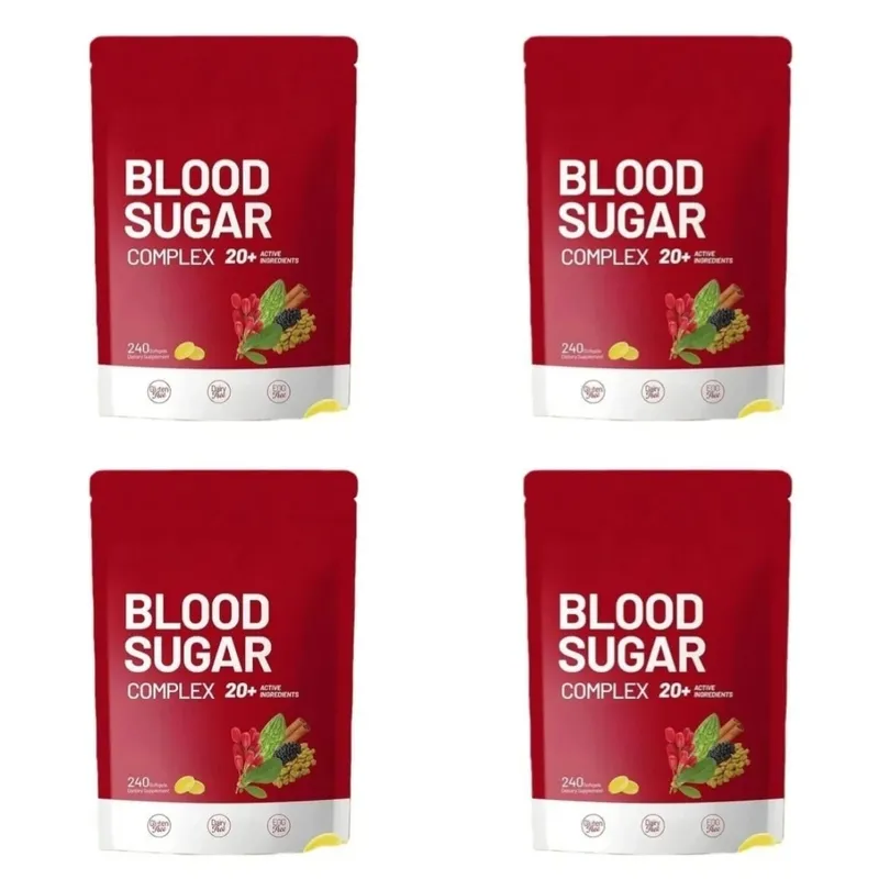 Blood Sugar Complex Supplement 240 Softgels Naglalaman ng Multivitamin at Cinnamon bitter Gourd 20 Herbs Extract Suporta sa Pang-araw-araw na Kalusugan
