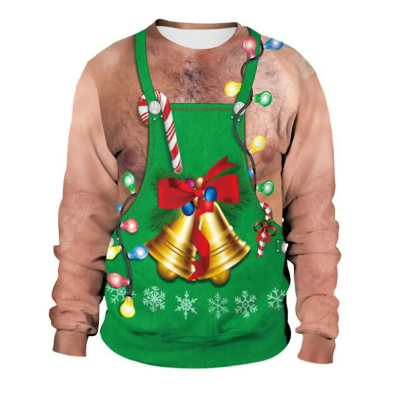 Ngộ nghĩnh Giáng Sinh Áo Len Nam Nữ Chui Đầu Xmas Áo Xấu Xí Đồ Họa Y2k Quần Tây cho Ngày Lễ Đảng Rời Quần Áo Nam