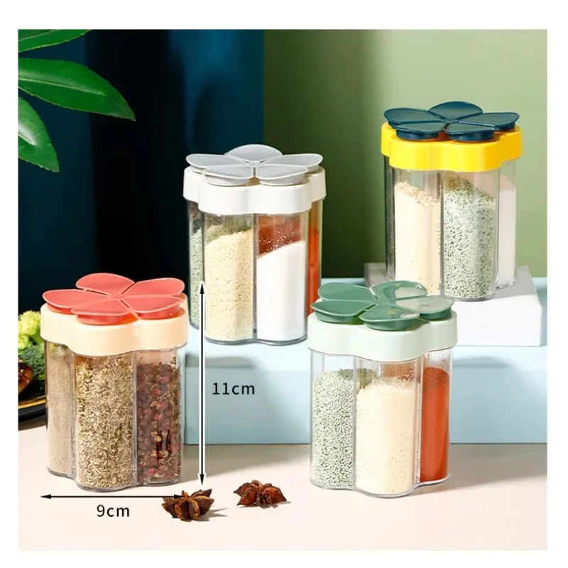 1 Pcs Seasoning Jar Plastic ContainerSeasoning Bottle Spice Organizer Outdoor Camping Seasonins Containers Kitchen Gadget Sets