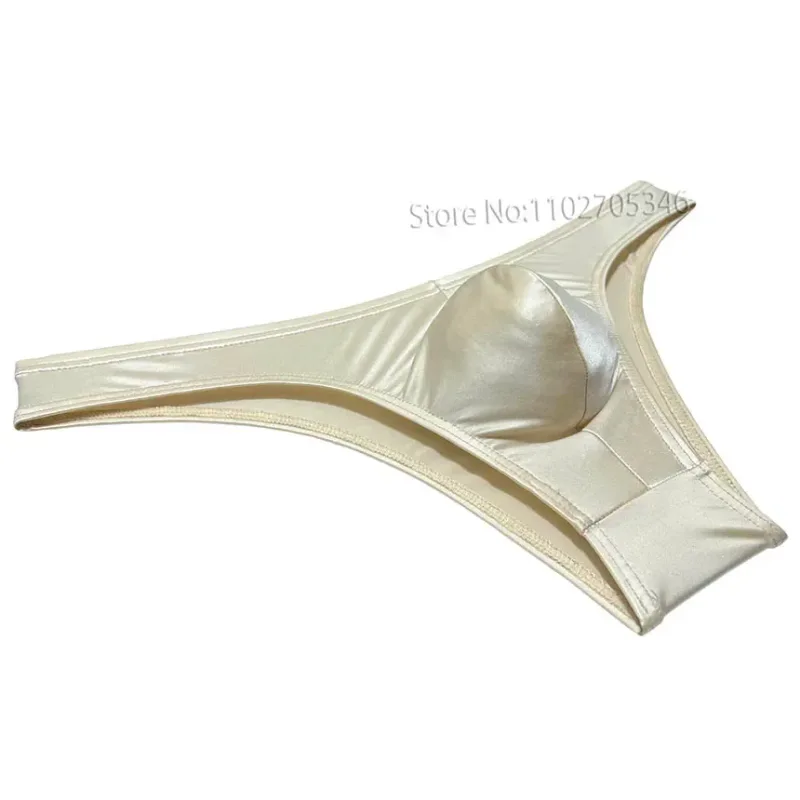 Silky Smooth Bikini Briefs Men's Enhance Pouch Micro Underwear Slip Sexy Beach Briefs Breathable Sissy Panties Pool