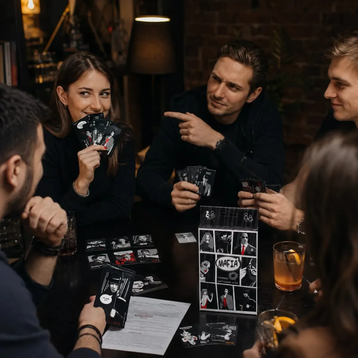 Bestselling Kid-Approved MAFIA Card Game-Fun Role-Playing Interactive Game for Adults & Teens Party Entertainment-RussianVersion