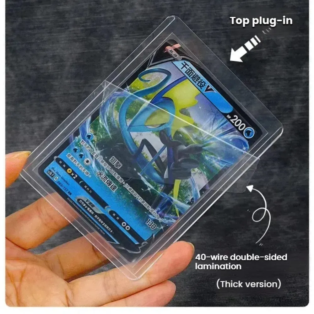 25-100 τμχ 3" x 4" Σκληρό μανίκι κάρτας Clear Anti Scratch Protector για παιχνίδια Pokemon Sports Card Trading Protect Toploaders