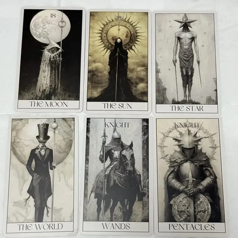 Gothic Horror Tarot Cards Wait 78 Tarot Επιτραπέζια παιχνίδια Αναψυχή Διασκέδαση Οικογενειακές συγκεντρώσεις Γοτθική γέφυρα Ταρώ