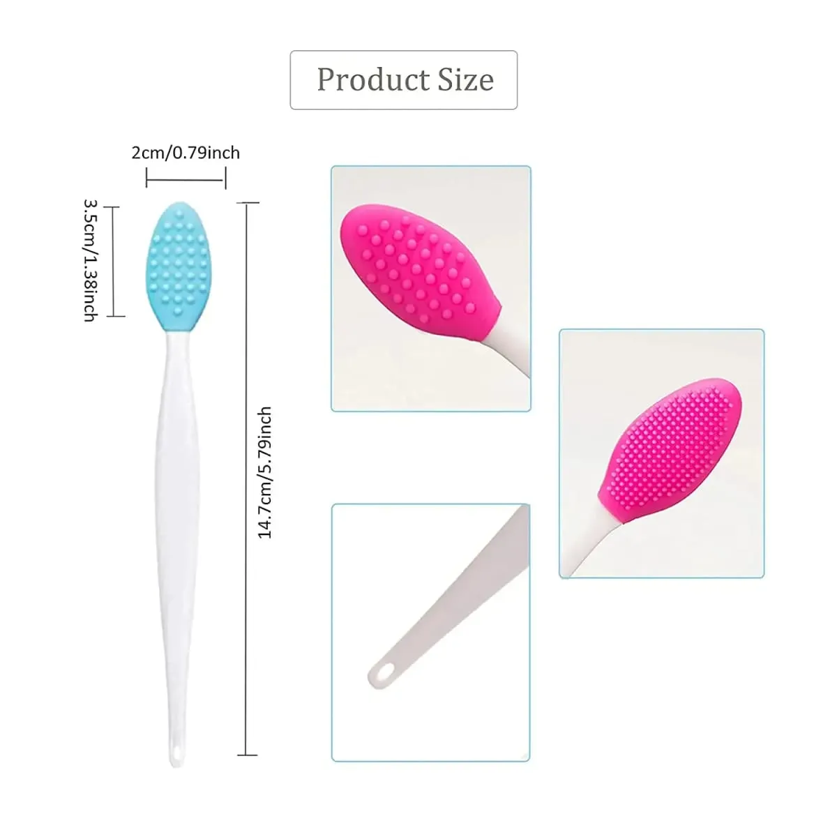 Grosir 4 Buah Baru Desain Fashion Hidung Dua Sisi Alat Silikon Bibir Scrub Exfoliator Kuas Make Up Kuas Makeup Set Kuas
