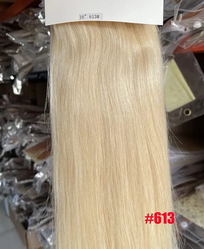 קליפסים ב-100% תוספות שיער אנושי רמי 16"-28" 3 יחידות סט 100 גרם-200 גרם שלוש חתיכות 1x20 ס"מ 1x15 ס"מ 1x10 ס"מ טבעי ישר ZZHAIR