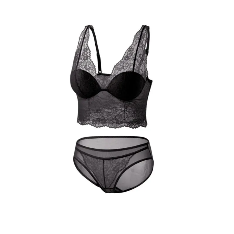 Birdtree selyembélés női elegáns melltartó rövid szett puha vezeték nélküli csipke légáteresztő bralette 2026 nyári új fehérnemű A65325JF