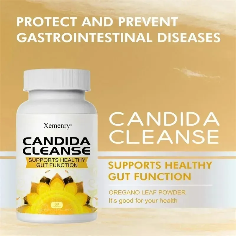 Candida Cleanse - Intestinal and Colon Support Cleansing & Detoxification Improves Digestion Enhances Nutrient AbsorptionSupp