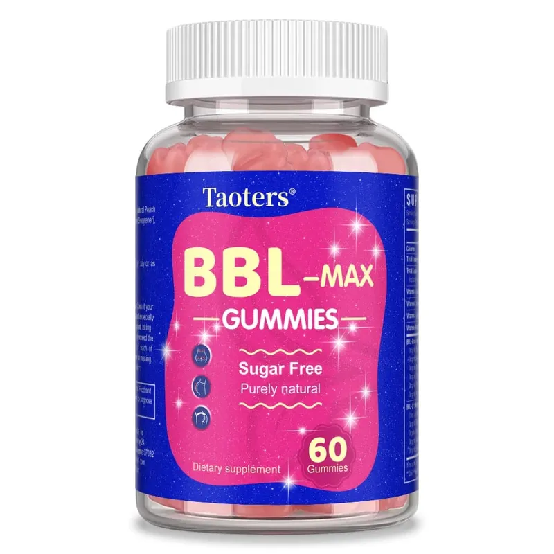 Gummies sa Pagpapalaki ng Pwetan para sa Babae - BBL- MAX Gummies - na may Multivitamins at Herbal Extracts