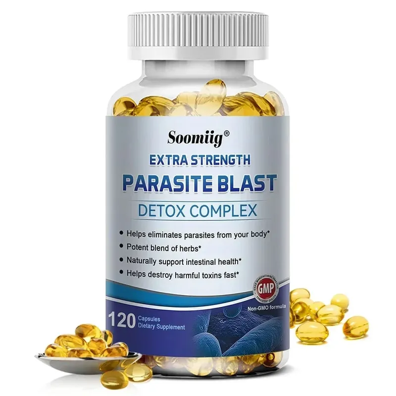 Parasite Blast - Suplemen Pembersih Usus Kesehatan Pencernaan Kesehatan Kekebalan Tubuh Menghilangkan Parasit dan Memperbaiki Pencernaan