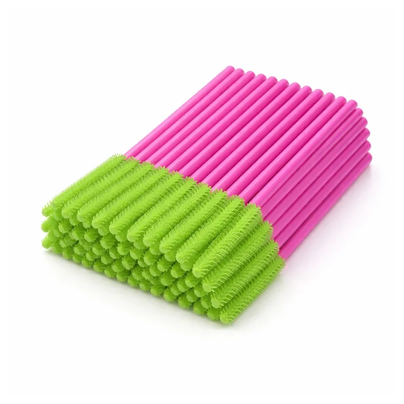 Siliconen Wimperborstel Mascara Wands Applicator Wenkbrauwkam Staaf Spoolies Wimpers Borstels Lash Extension Supplies Make-up Gereedschap