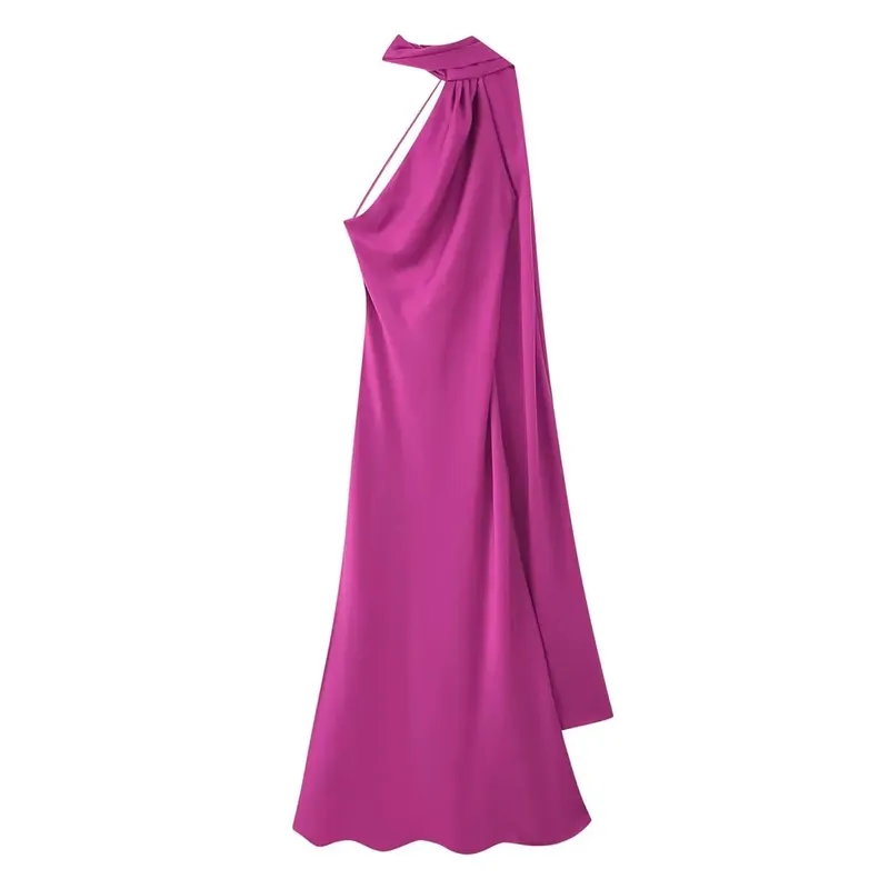 High Street Women Σέξι Κομψό Μακρύ Φόρεμα Γυναικεία Μόδα Πράσινο Σατέν Πάρτι Maxi Vestidos