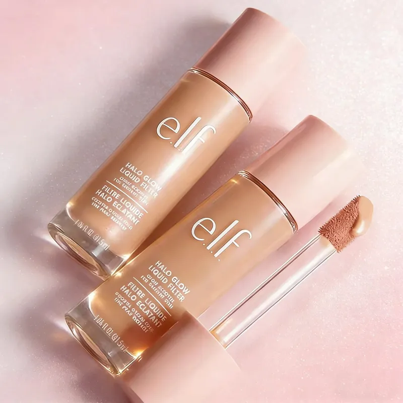 ELF Halo Glow Liquid Filter Liquid Foundation 3 New Shades Η επιδερμίδα δείχνει υγιής και πιο λαμπερή βάση μακιγιάζ ομορφιάς