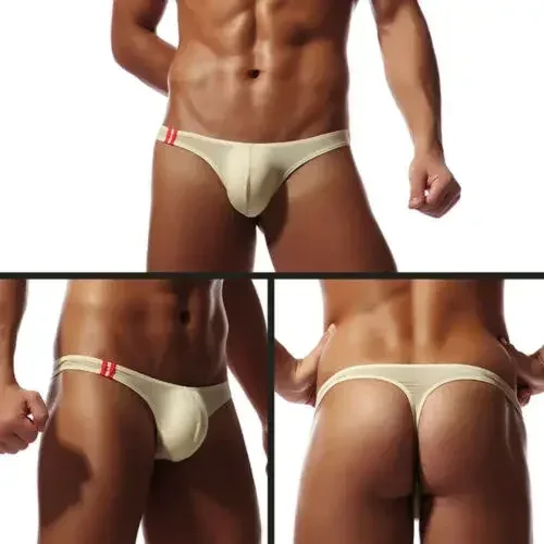 Men's Thongs G String Sexy Gay Sissy Underwear Briefs Man Jockstrap T Back Underpants Penis Pouch Breathable Panties