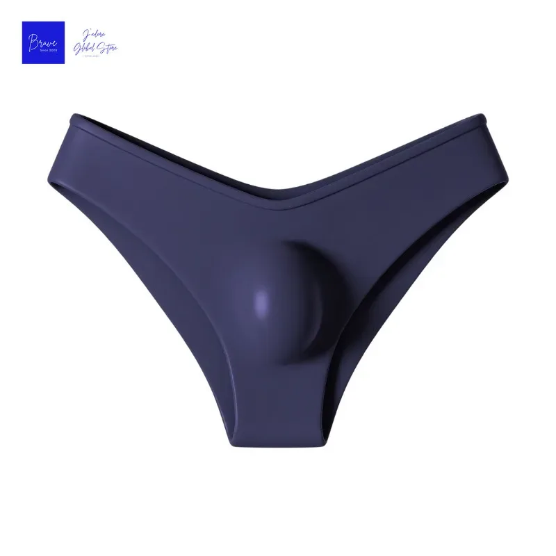 1pc Men's Sexy V Waist Briefs - Ice Cold Fabric Breathable Sweat-Wicking Soft Ice Silk Skin-Friendly Casual Daily Men Underwear