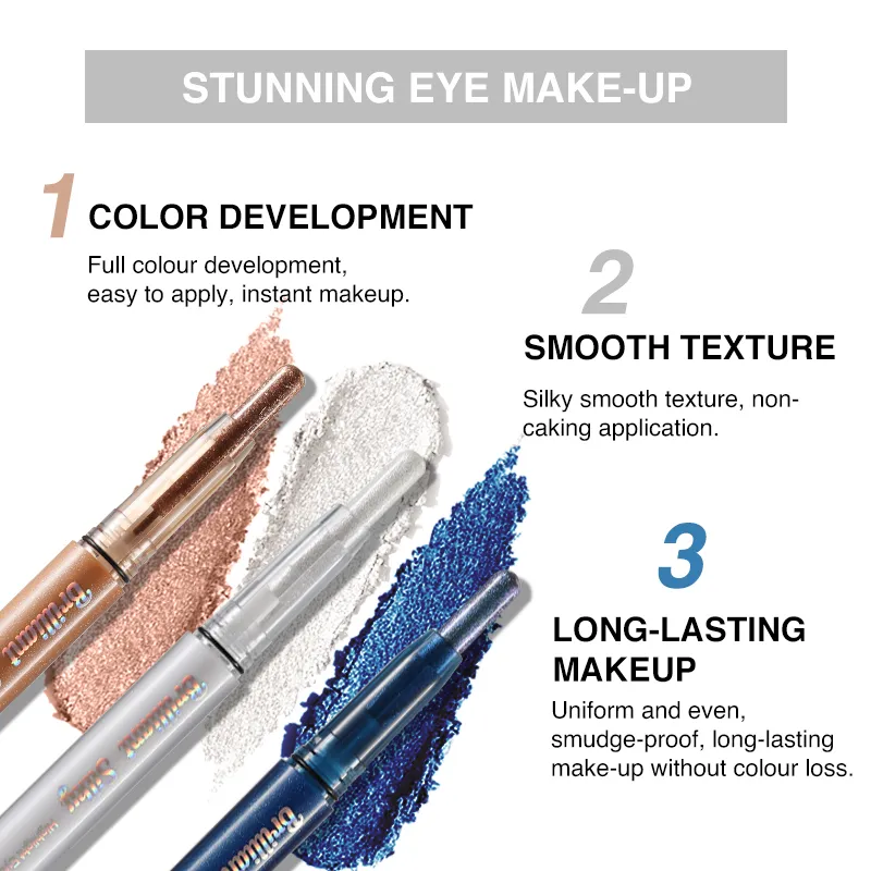 Sparkle Eyeshadow Stick Highlight Eye Pencil Shimmer Pearl μακράς διαρκείας αδιάβροχο πολλαπλών χρήσεων Μακιγιάζ ματιών Beauty