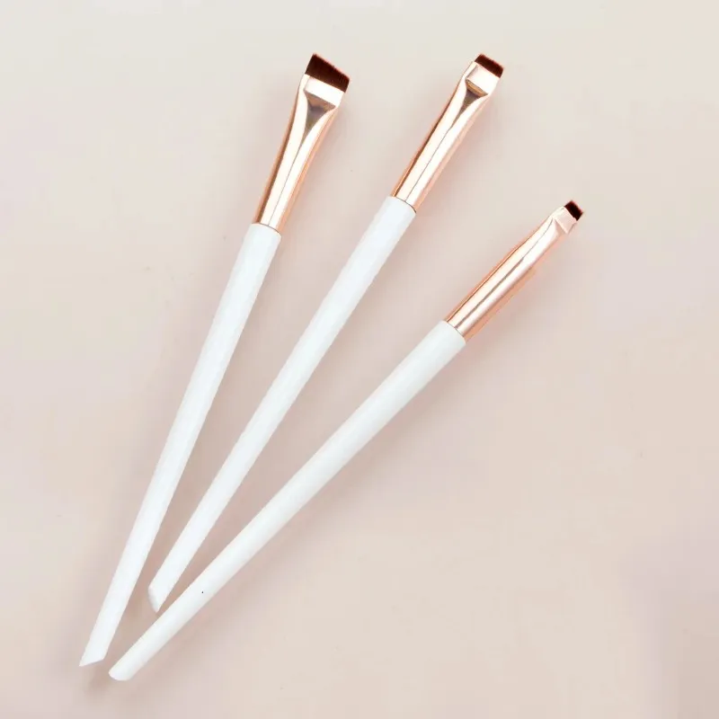 3 τεμάχια/σετ Blade Eyeliner Brushes Brush Brush Portable Flat Fine Eye Liner Brow Contour Makeup Brush Make Up Tool Χονδρική πώληση 2025
