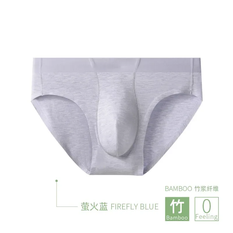 Men Sexy Briefs Bamboo Fiber Underwear Bulge Pouch Underpants 10A Antibacterial Breathable Sports Panties Soft Knickers Shorts