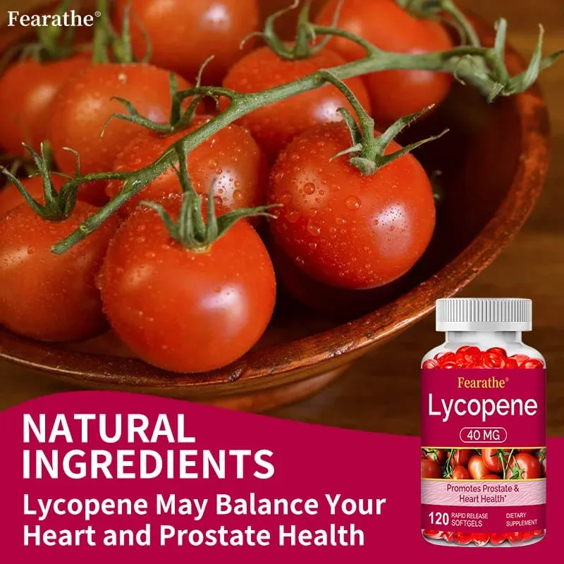 Premium Lycopene 40mg Συμπλήρωμα Διατροφής για Προστάτη Αντιοξειδωτικό Καρδιά Δέρμα & Ανοσοποιητική Υγεία Non-GMO 30/60/120 Softgels — image 6